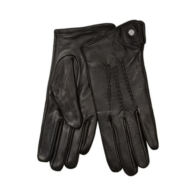 RJR.John Rocha Black leather gloves